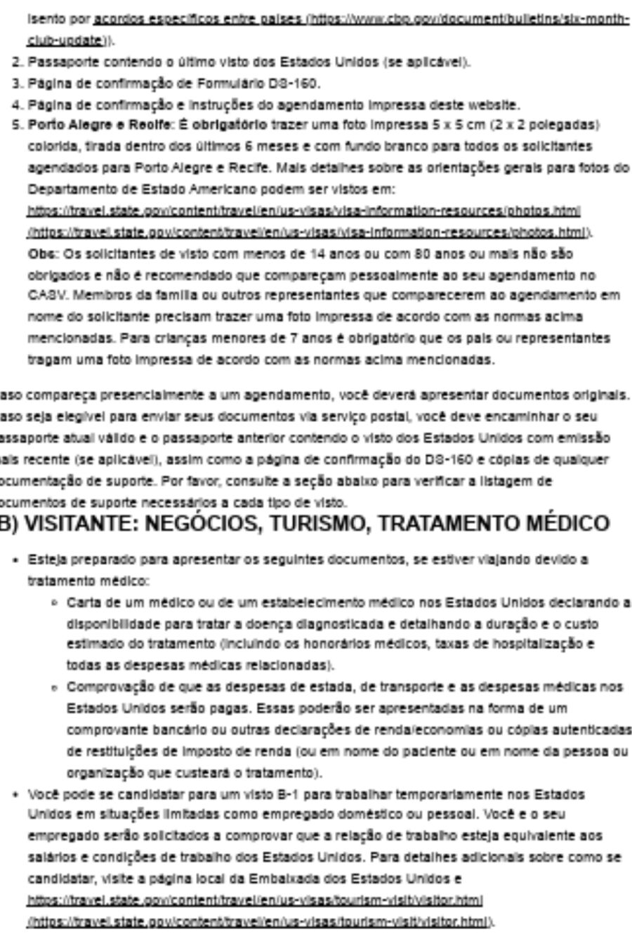 Imagem Agendamento visto americano pagina 4